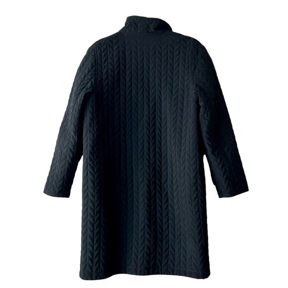 Gallery Quilted reversible trench coat minimalist Lagenlook gothic career Emo S - Picture 2 of 12